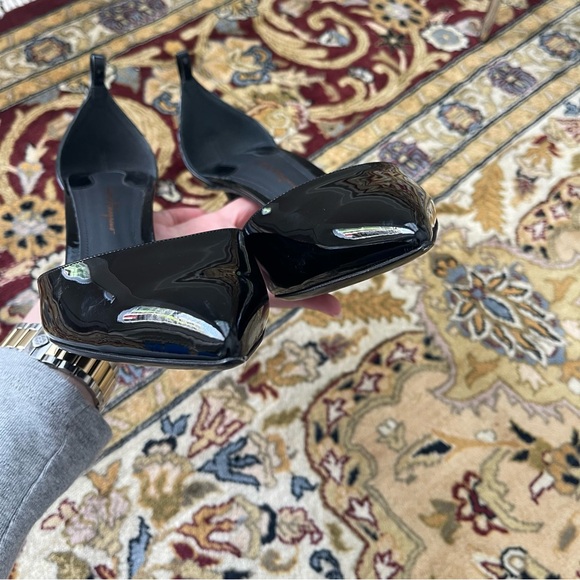 Salvatore Ferragamo Black Patent Leather Pumps - Picture 7 of 10